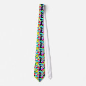 Krawatte von Funky Abstrakt Art Pattern (Vorderseite)