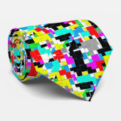 Krawatte von Funky Abstrakt Art Pattern (Gerollt)