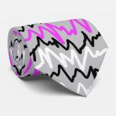 Krawatte von Funky Abstrakt Art Pattern (Gerollt)