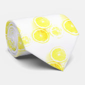 Krawatte von Funky Stylized Orangen-Mustern (Gerollt)