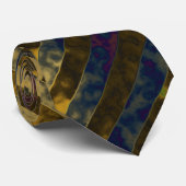 Krawatte von Goldstreifen (Gerollt)