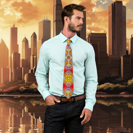 Krawatte von kunstlerischen Bleiglasfantasien