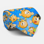 Krawatte von lustigen Kindern mit Puff (Gerollt)