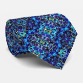 Krawatte von Männern Blauer/Lila Orchideen (Gerollt)
