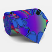 Krawatte VON MÄNNERN - KLEINES KREIS - BLAUE INIVE (Gerollt)