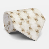 Krawatte Wasserfall - Beige (Gerollt)