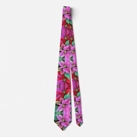 Krawatte Weihnachten Poinsettias (Vorderseite)