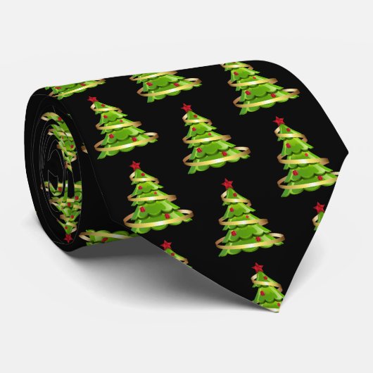 Krawatte-Weihnachtsbaum Krawatte (Gerollt)
