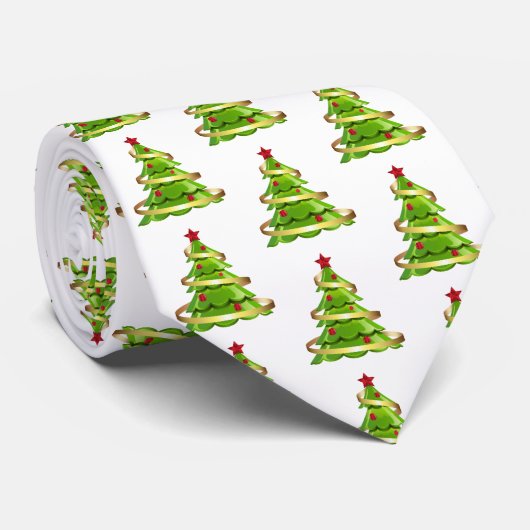 Krawatte-Weihnachtsbaum Krawatte (Gerollt)