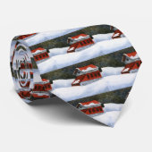 Krawatte Winterlandschaft (Gerollt)