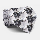 Krawatte Winterlandschaft (Gerollt)