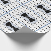 Krawatte Wrapping Paper (Blaue Schleife) Geschenkpapier (Ecke)