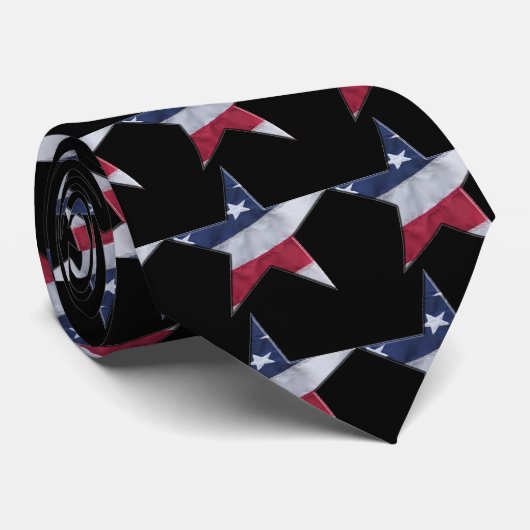Krawatten-amerikanische Flagge innerhalb des Krawatte (Gerollt)