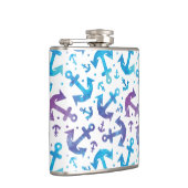 Krawatten-Anker-Muster 2 Flachmann (Rechts)