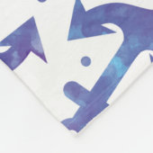 Krawatten-Anker-Muster 2 Fleecedecke (Ecke)