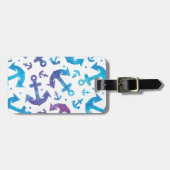 Krawatten-Anker-Muster 2 Gepäckanhänger (Vorderseite horizontal)