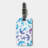 Krawatten-Anker-Muster 2 Gepäckanhänger (Vorderseite vertikal)