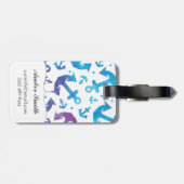 Krawatten-Anker-Muster 2 Gepäckanhänger (Rückseite horizontal)