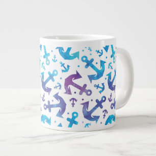 Krawatten-Anker-Muster 2 Jumbo-Tasse
