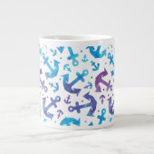Krawatten-Anker-Muster 2 Jumbo-Tasse (Vorderseite)