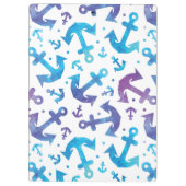 Krawatten-Anker-Muster 2 Klemmbrett (Rückseite)