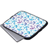 Krawatten-Anker-Muster 2 Laptopschutzhülle (Vorne Knopf)