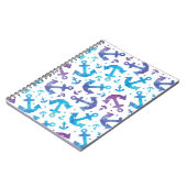 Krawatten-Anker-Muster 2 Notizblock (Linke Seite)