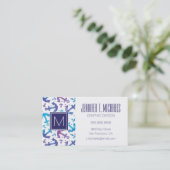 Krawatten-Anker-Muster Visitenkarte (Stehend Vorderseite)