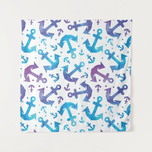 Krawatten-Anker-Muster Wandteppich (Vorderseite (Horizontal))