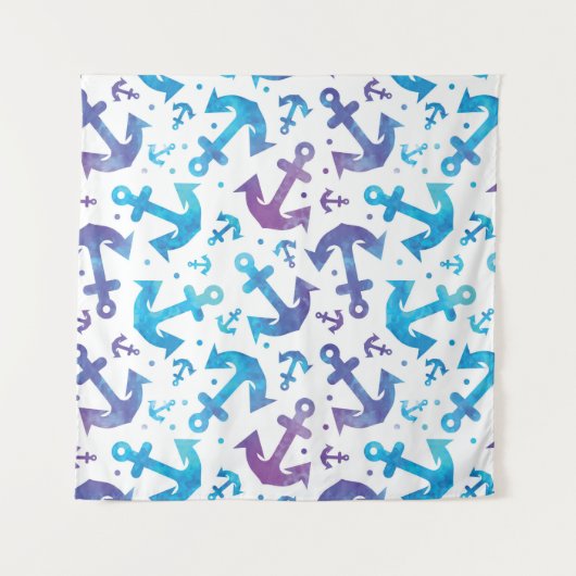 Krawatten-Anker-Muster Wandteppich (Vorderseite)