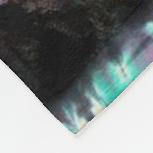 Krawatten-Elefant Fleecedecke (Ecke)