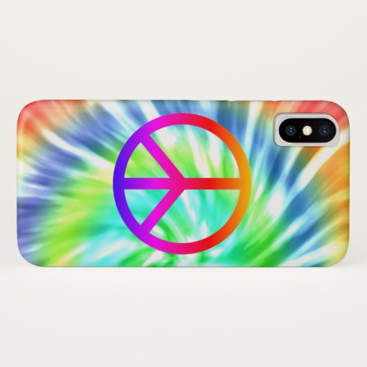 Krawatten-Entwurfs-Friedenszeichen iPhone Fall Case-Mate iPhone Hülle (Rückseite (Horizontal))