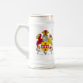 Krawatten-Familienwappen Bierglas (Links)