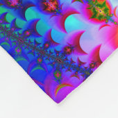 Krawatten-Fraktal-Kunst Fleecedecke (Ecke)