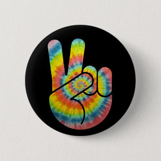 Krawatten-Friedenshand Button