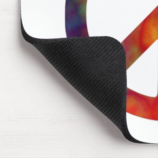 Krawatten-Friedenssymbol Mousepad (Ecke)