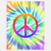 Krawatten-Friedenszeichen-Entwurfs-Fleece-Decke Fleecedecke (Vorderseite)