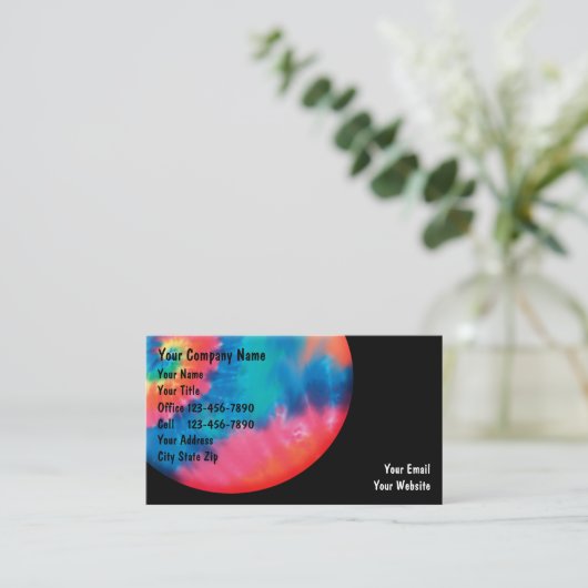 Krawatten-Geschäfts-Karten Visitenkarte (Stehend Vorderseite)