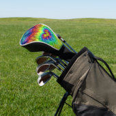 Krawatten-Himmel-Vintages Fraktal-Kaleidoskop Golf Headcover (In SItu)