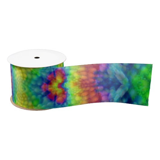 Krawatten-Himmel-Vintages Fraktal-Kaleidoskop Satinband (Spule)