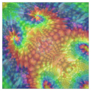 Krawatten-Himmel-Vintages Fraktal-Kaleidoskop Stoff