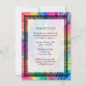 Krawatten-Kreuz mit Herzen in der Mitte Einladung (Vorderseite)