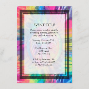 Krawatten-Kreuz mit Herzen in der Mitte Einladung