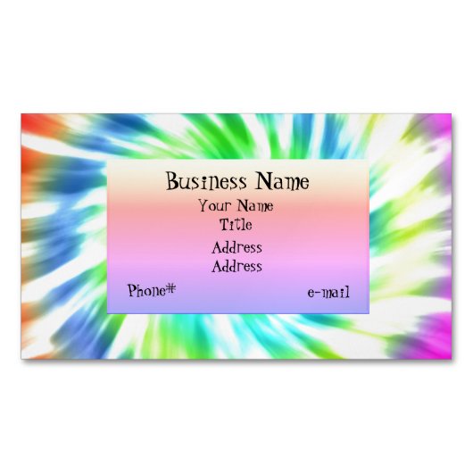 Krawatten-magnetische Geschäfts-Karte Magnetische Visitenkarte (Vorderseite)