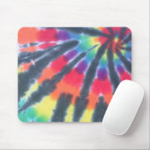 Krawatten-Mausunterlage-Schwarz-Regenbogen-Spirale Mousepad (Mit Mouse)