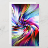 Krawatten-Mehrfarbenregenbogen-elektronischer Briefpapier (Vorne/Hinten)