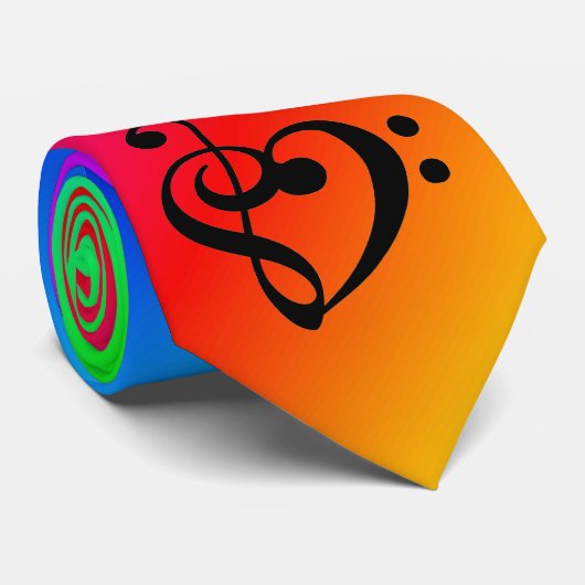 Krawatten-Musical-Herz Krawatte (Gerollt)