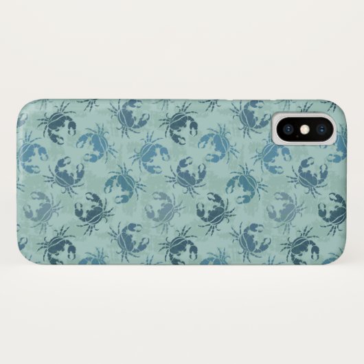 Krawatten-Muster der Krabben Case-Mate iPhone Hülle (Rückseite (Horizontal))