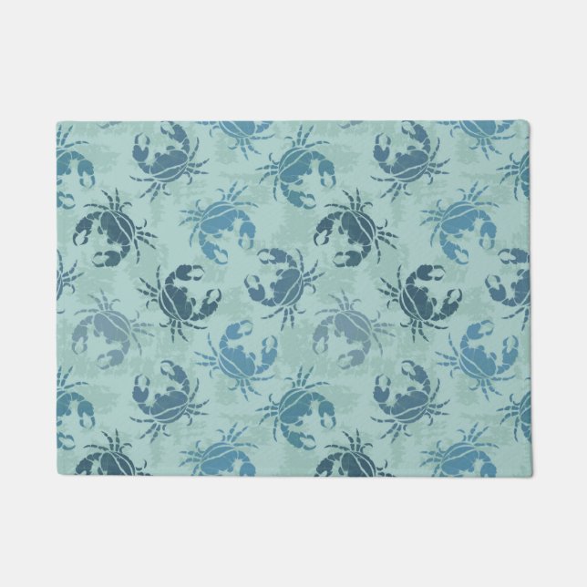 Krawatten-Muster der Krabben Fußmatte (Vorderseite)