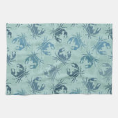 Krawatten-Muster der Krabben Geschirrtuch (Horizontal)